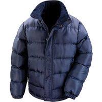 Result Men's Core Nova Lux Padded Lined Winter Jacket (Water Repellent & Windproof) in Navy | Size: Small