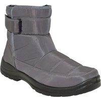 Pegasus Men's Adventurer Boot Water Resistant Thermal Lined Wide Fit Touch Fasten in Grey | Size: 12