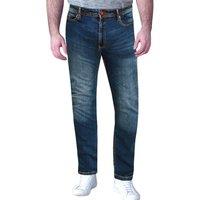 D555 Men's Ambrose Stretch Tapered Kingsize Jeans in Dark Blue | Size: 66R