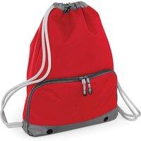 Bagbase Men's Athleisure Water Resistant Drawstring Sports Gymsac Bag in Grey