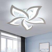 Goeco Light LED Ceiling Light 60W 6500K Modern Simple Living Room Lamp 60cm in Silver