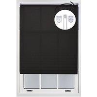 Furnished Black Daylight Roller Blinds with Metal Fittings - Trimmable Window Shade | Size: 230 cm width x 210 cm drop