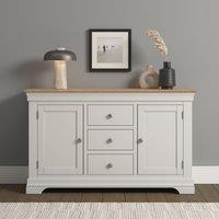 Seconique Bordeaux 2 Door 3 Drawer Sideboard (Fully Assembled) in Ivory