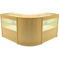 Monstershop Selene LED Shop Counter Set CM60 & 2 x C900 - Maple in Beige