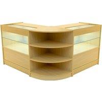 Monstershop Andromeda LED Shop Counter Set LM60 & 2 x C900 - Maple in Beige