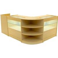 Monstershop Eclipse LED Shop Counter Set LM60, TB60 & 2 x C900 - Maple in Beige