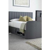Time4sleep Onelife Seal Grey Upholstered TV Ottoman - Bed Frame | Size: Double