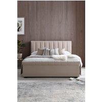 Time4sleep Ascot Natural Stone Upholstered Sleigh Ottoman - Bed Frame Only | Size: Double