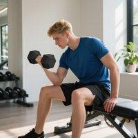 HOMCOM 2x15KG Rubber Hex Dumbbell Portable Hand Weights for Home Gym in Black