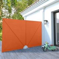 Berkfield Home Collapsible Terrace Side Awning Terracotta 300x200 cm in Brown
