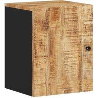 Berkfield Home Bathroom Wall Cabinet 38x33x48 cm Solid Wood Mango in Brown | Size: 38 x 33 x 48 cm