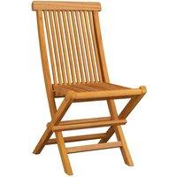 Berkfield Home Folding Garden Chairs 8 pcs Solid Teak Wood in Brown