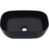 Berkfield Home Wash Basin 45.5x32x13 cm Ceramic Black