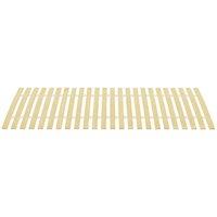 Berkfield Home Slatted Bed Base with 24 Slats 90x200 cm in Light Tan