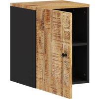 Berkfield Home Beautiful Bathroom Wall Cabinet 38x33x48 cm Solid Wood Mango in Brown | Size: 38 x 33 x 48 cm