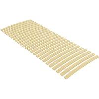 Berkfield Home Slatted Bed Base with 24 Slats 80x200 cm in Brown