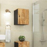 Berkfield Home Bathroom Wall Cabinet 38x33x48 cm Solid Wood Mango in Brown | Size: 38 x 33 x 48 cm