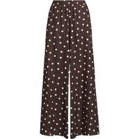Lands' End Women's Petite Premium Pure Linen Palazzo Trousers in Brown | Size: 14-16
