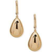 DKNY Jewellery Women's Gold Tone Teardrop Drop Earrings - Gold