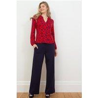 Kite Women's Athelhampton Wide Leg Jersey Trousers in Midnight | Size: 6
