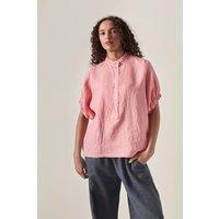 James Lakeland Women's Relaxed Linen Blouse - Pink | Size: 18