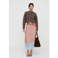 Lily and Lionel Women's Ladbarn Colour Block Pleated Maxi Skirt In Multi | Size: 14
