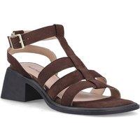 Hush Puppies Women's Zelda Gladiator Heel in Chocolate | Size: 5