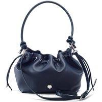 Moda In Pelle Women's 'Briela Bag' Leather Shoulder Bag in Navy