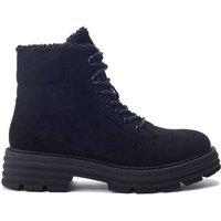 b.soleful Women's 'Gaveana' Alcantara Ankle Boots in Black | Size: 8