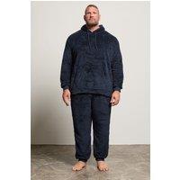 BadRhino Men's Fleece Lounge Set in Dark Navy | Size: XL