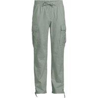Lands' End Men's Soft Ease Linen Blend Cargo Trousers in Pale Green | Size: 42R