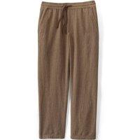 Lands' End Men's Soft Ease Linen Blend Deck Trousers, Classic Fit in Walnut | Size: XL