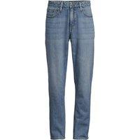 Lands' End Men's Soft Comfort Linen Blend Straight Leg Jeans in Blue | Size: 32L