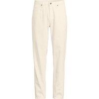Lands' End Men's Soft Comfort Linen Blend Straight Leg Jeans in Off-White | Size: 36R