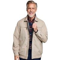 Aldon Men's Micromoss Woven Blouson Style Showerproof Jacket in Off-White | Size: 2XL