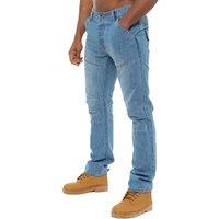 Enzo Men's Straight Leg Denim Jeans in Light Blue | Size: 38R