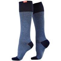 VIM&VIGR Men's 1 Pack Cotton Graduated Compression Socks | 30-40 mmHg in Navy | Size: Large/XL