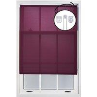 Furnished Aubergine Daylight Roller Blinds with Metal Fittings - Trimmable Window Shade | Size: 115 cm width x 165 cm drop