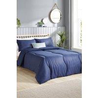 Snuggledown Coverless Embossed Herringbone 10.5 Tog Duvet, Navy | Size: Double