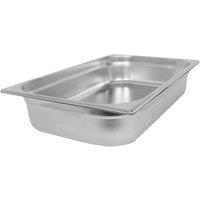 Argon Tableware Stainless Steel Gastronorm Container - 1/1 100mm - 12.6L in Silver