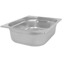 Argon Tableware Stainless Steel Gastronorm Container - 1/2 100mm - 5.5L in Silver