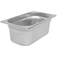 Argon Tableware Stainless Steel Gastronorm Container - 1/4 100mm - 2.5L in Silver