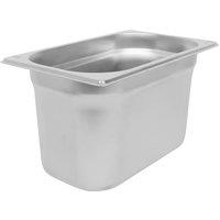 Argon Tableware Stainless Steel Gastronorm Container - 1/4 150mm - 3.75L in Silver