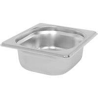 Argon Tableware Stainless Steel Gastronorm Container - 1/6 65mm - 1L in Silver