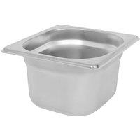 Argon Tableware Stainless Steel Gastronorm Container - 1/6 100mm - 1.5L in Silver