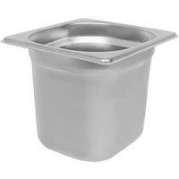 Argon Tableware Stainless Steel Gastronorm Container - 1/6 150mm - 2.25L in Silver