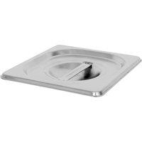 Argon Tableware Stainless Steel Gastronorm Container Lid - 1/6 in Silver