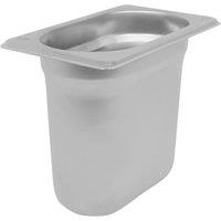 Argon Tableware Stainless Steel Gastronorm Container - 1/9 150mm - 1L in Silver