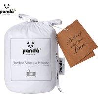 Panda London Bamboo Mattress Protector - Cot/Cotbed in White | Size: Cot