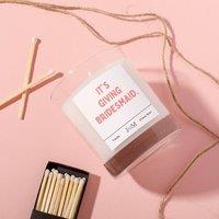 JAAM Its Giving Bridesmaid Proposal Candle - Vanilla in Clear